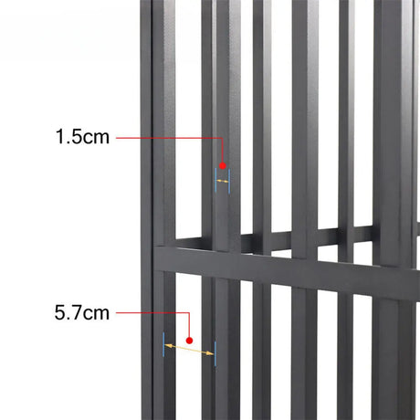 Mobile Heavy Duty Dog Crate with 3 Doors and Bottom Tray