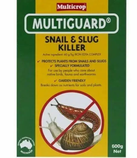 Multicrop Multiguard Snail & Slug Killer 600g – Iron EDTA Garden Bait

