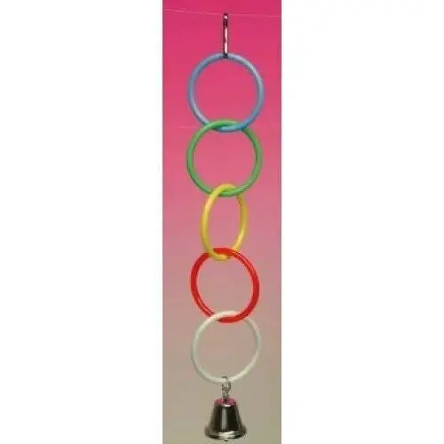 Olympic Athletic Rings Bell -Bird Toys for all size Birds -6459