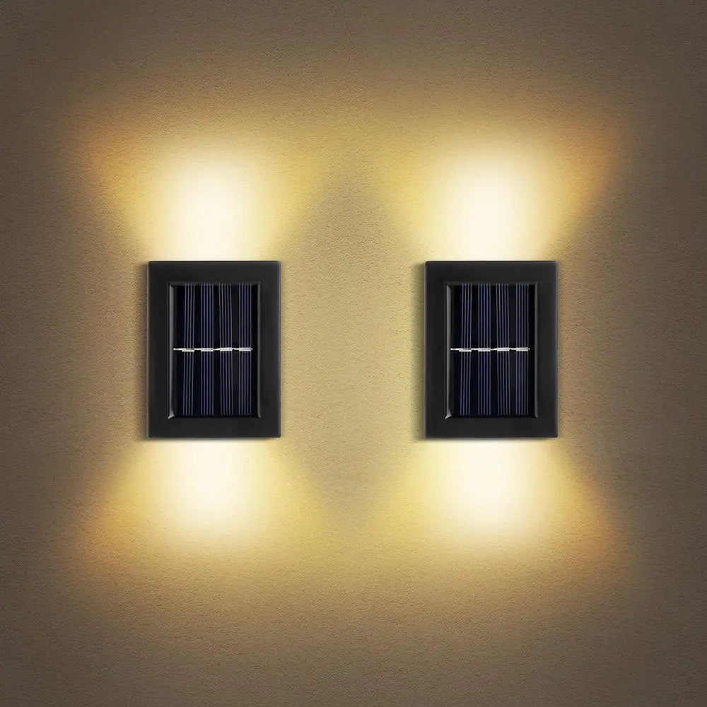 Outdoor Solar Up & Down Wall Lights Waterproof LED