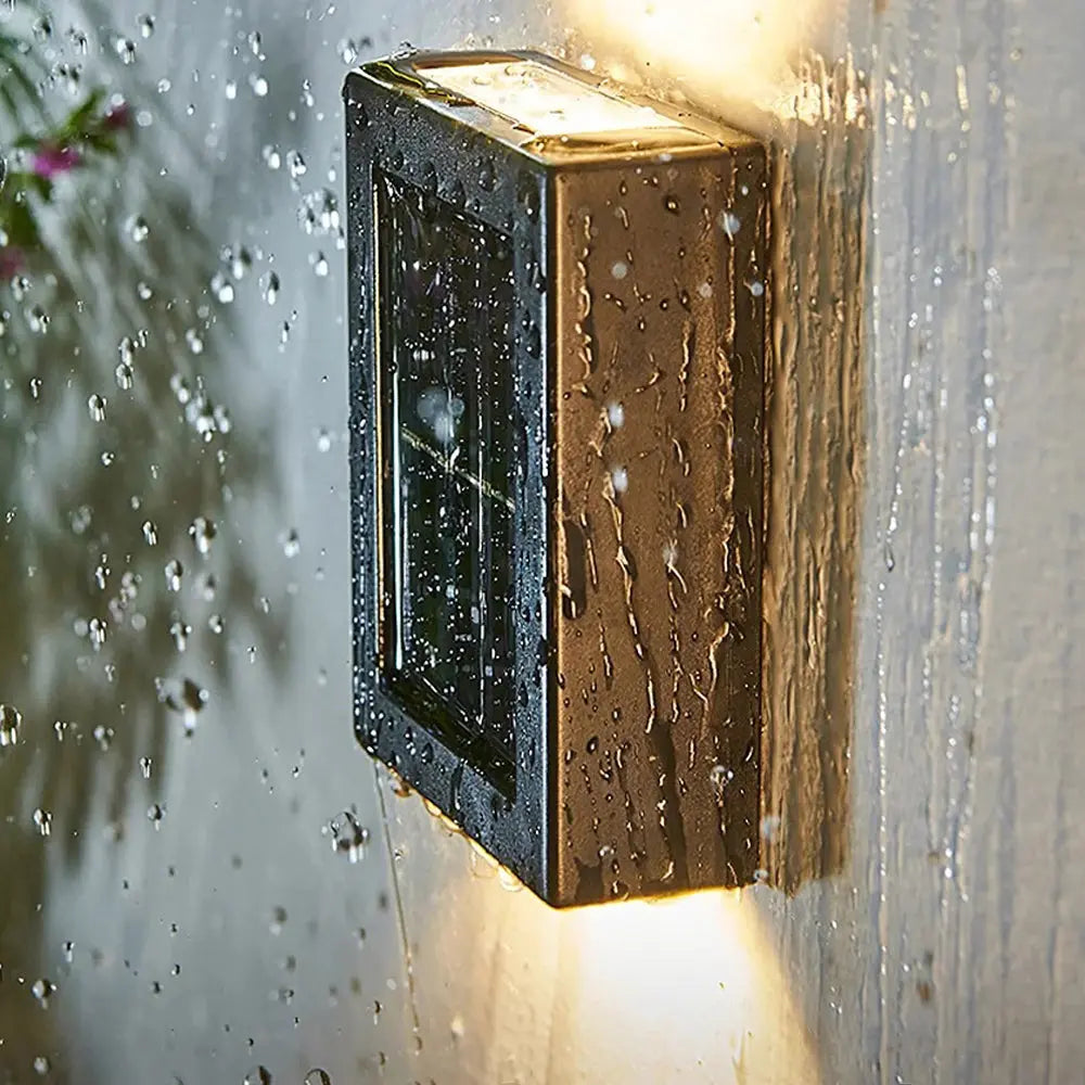 Outdoor Solar Up & Down Wall Lights Waterproof LED