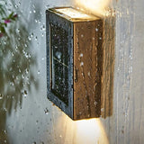 Outdoor Solar Up & Down Wall Lights Waterproof LED