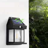Outdoor Solar Wall Lamp Waterproof Tungsten Filament Lamp Induction Lamp