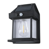 Outdoor Solar Wall Lamp Waterproof Tungsten Filament Lamp Induction Lamp