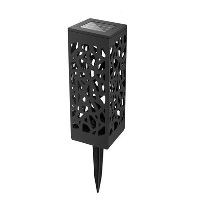 Pack of 4 Cool White Waterproof LED Garden Stake Sensor Ground Lights- Solar Powered