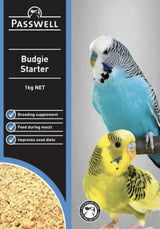Passwell Budgie Starter 1kg – High-Protein Breeding & Moulting Supplement for Budgies
