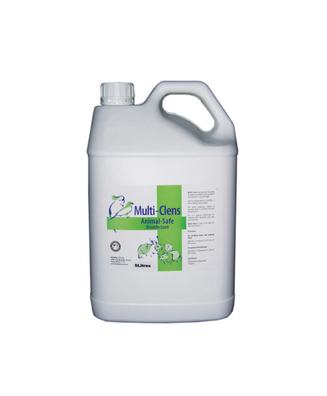 Passwell Multi-Clens 1% 5L: Animal-Safe Water Disinfectant for Birds & Small Animals