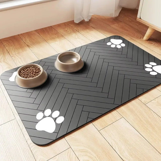 Waterproof, Quick-Dry Mat for Food &amp; Water Bowls