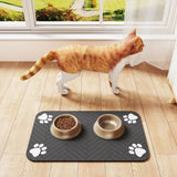 Waterproof, Quick-Dry Mat for Food &amp; Water Bowls