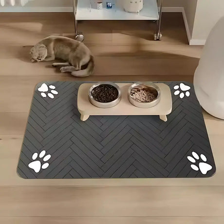 Waterproof, Quick-Dry Mat for Food &amp; Water Bowls