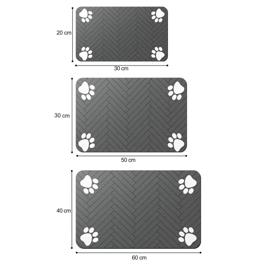 Waterproof, Quick-Dry Mat for Food &amp; Water Bowls