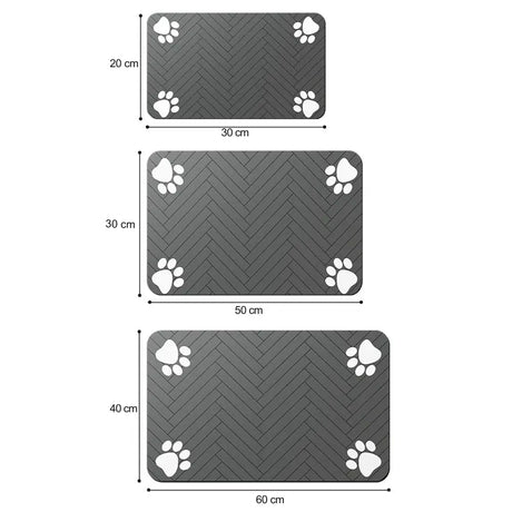 Waterproof, Quick-Dry Mat for Food &amp; Water Bowls