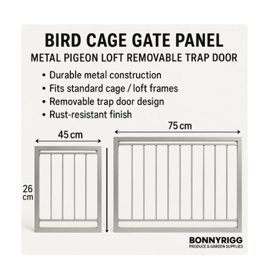 Movable Pigeon Loft Gate with Single Entrance Removable Trap Door