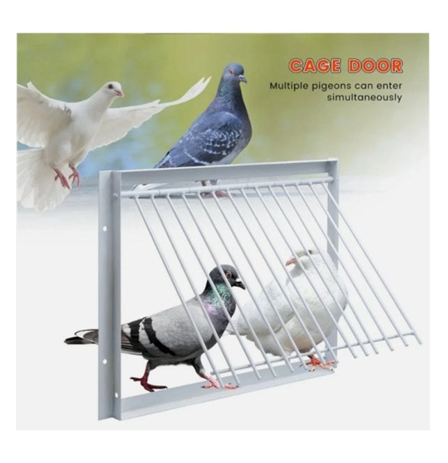 Movable Pigeon Loft Gate with Single Entrance Removable Trap Door