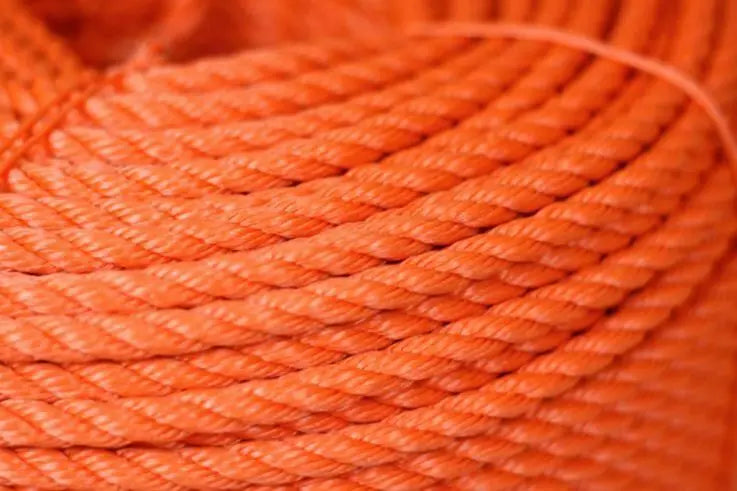 Polyethylene Rope  Orange Dia 7mm 20m