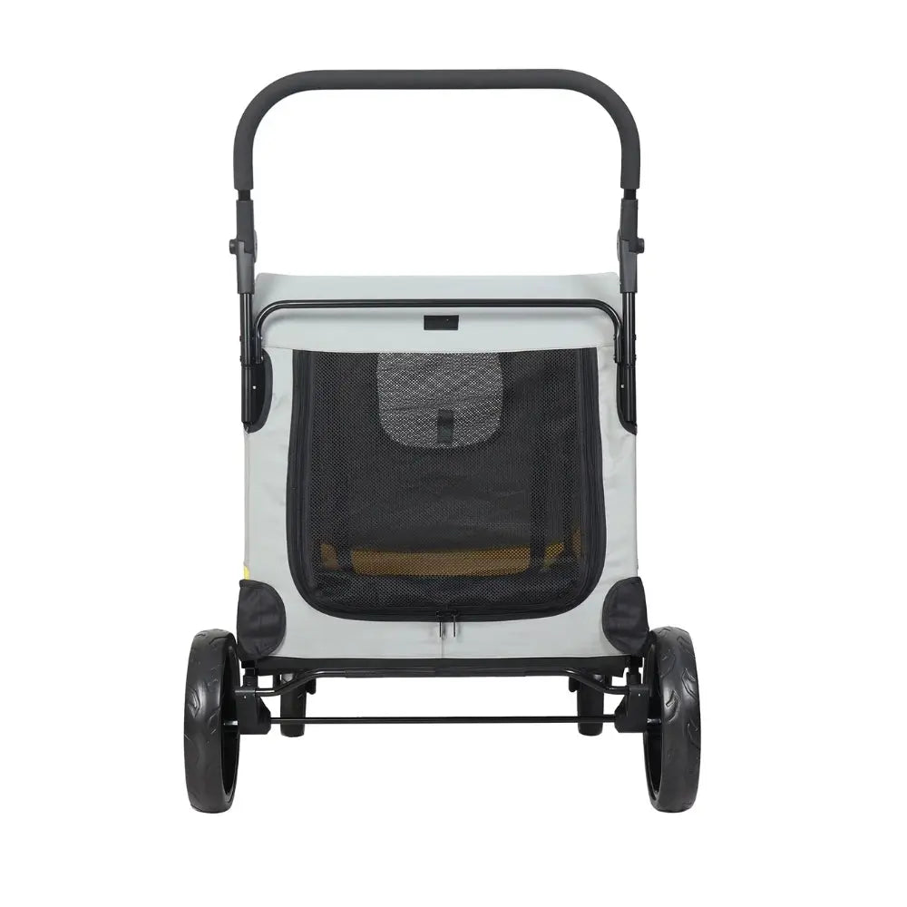 Portable Dog Stroller 4 Wheels for Large Dogs Foldable Pet Cat Travel Carriage Stroller