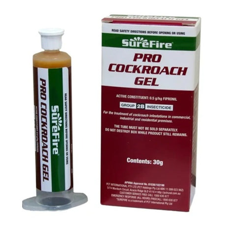 SureFire Pro Cockroach Gel 30g: Fipronil Bait for Whole-Colony Control