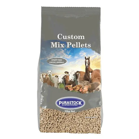 Purastock Custom Mix Pellets 20kg: All-Natural Utility Stockfeed for a Wide Range of Animals