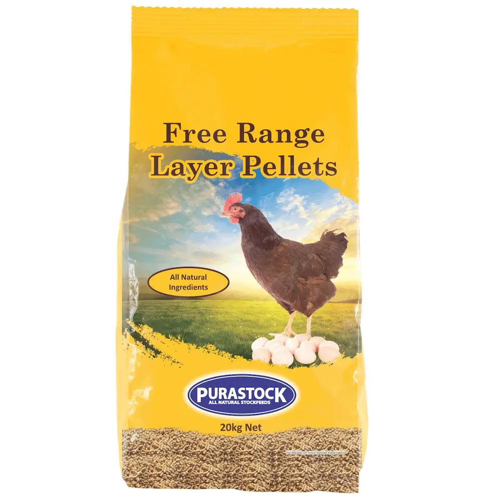 Purastock Free Range Layer Pellets 20KG