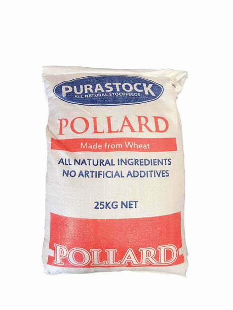 Purastock Pollard 25kg: Wheat Pollard Stock Feed for Horses, Poultry and Livestock