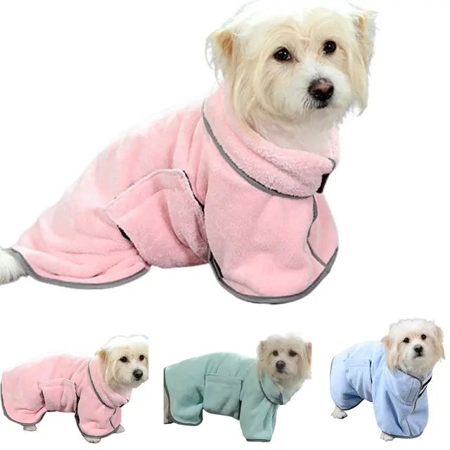 Quick-Drying Pet Bathrobe Towel: Fast, Fuss-Free Drying for Dogs and Cats