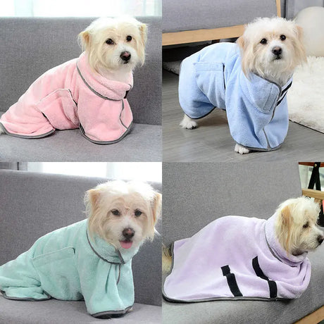 Quick-Drying Pet Bathrobe Towel: Fast, Fuss-Free Drying for Dogs and Cats
