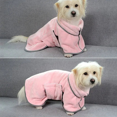 Quick-Drying Pet Bathrobe Towel: Fast, Fuss-Free Drying for Dogs and Cats