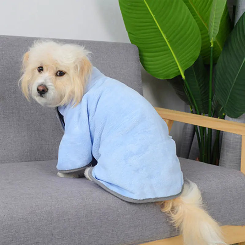 Quick-Drying Pet Bathrobe Towel: Fast, Fuss-Free Drying for Dogs and Cats