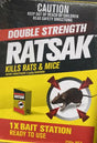 RATSAK Double Strength Bait Station 250g – Warfarin Rat & Mouse Bait

