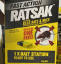 RATSAK Fast Action Bait Station 50g – Single-Feed Ready-to-Use Rat & Mouse Bait