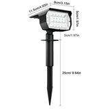 RGB Solar Spotlight Outdoor Solar Landscape Spot Powered Wall Lights Waterproof