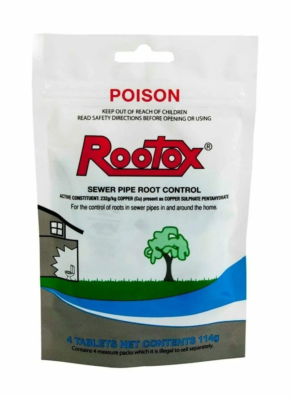 ROOTOX 114g (4 Tablets) – Sewer Pipe Root Control
