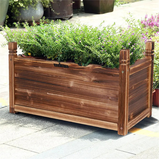 Raised Garden Bed Flower or Vegetable Planter Window Mounted Plant Box