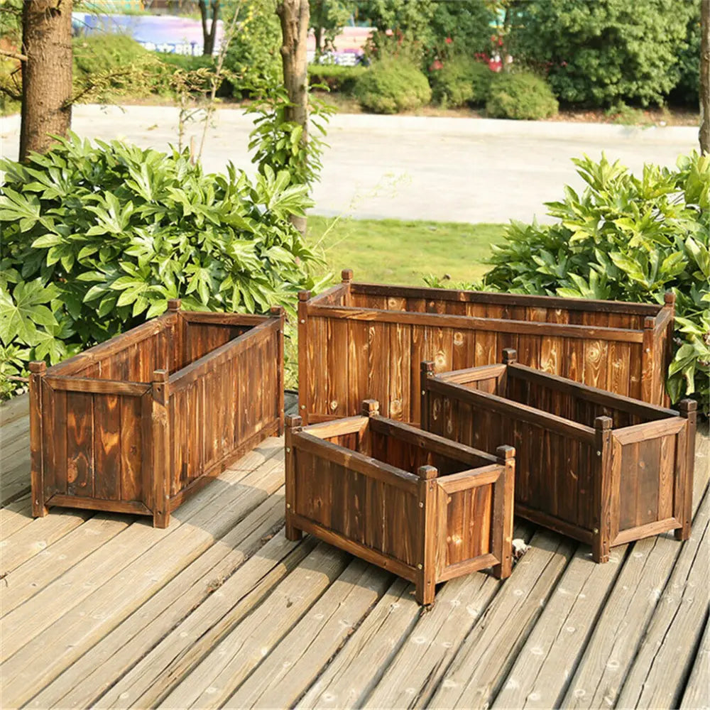 Raised Garden Bed Flower or Vegetable Planter Window Mounted Plant Box