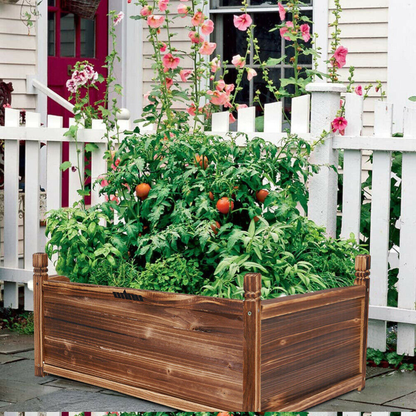 Raised Garden Bed Flower or Vegetable Planter Window Mounted Plant Box