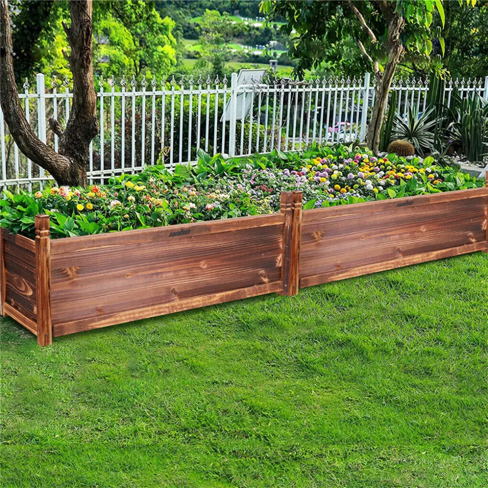 Raised Garden Bed Flower or Vegetable Planter Window Mounted Plant Box