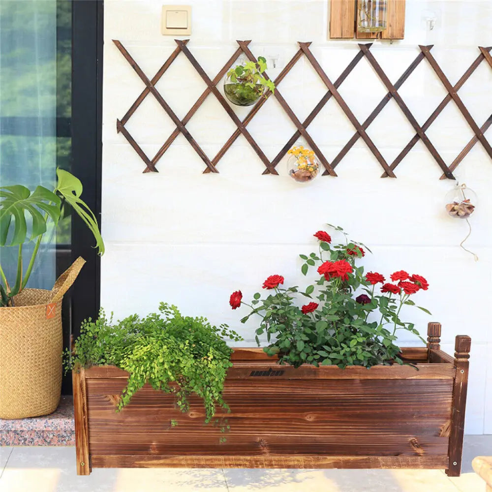 Raised Garden Bed Flower or Vegetable Planter Window Mounted Plant Box