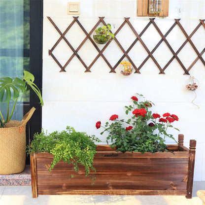 Raised Garden Bed Flower or Vegetable Planter Window Mounted Plant Box