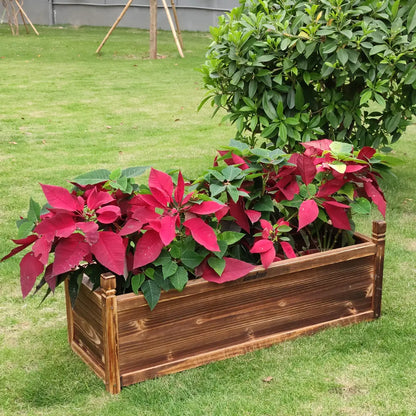 Raised Garden Bed Flower or Vegetable Planter Window Mounted Plant Box