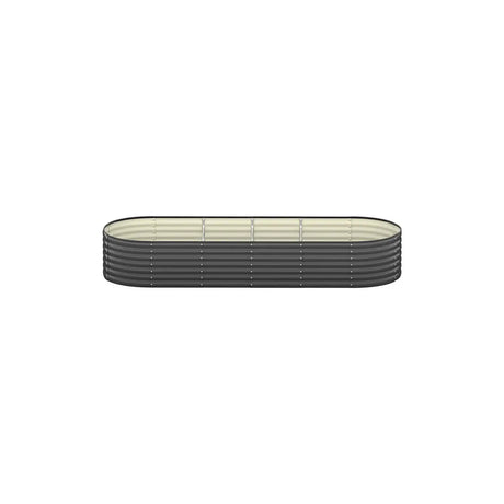 Raised Garden Bed Galvanized Steel 2pcs: Oval Metal Planter Beds for Veggies, Herbs and Flowers
