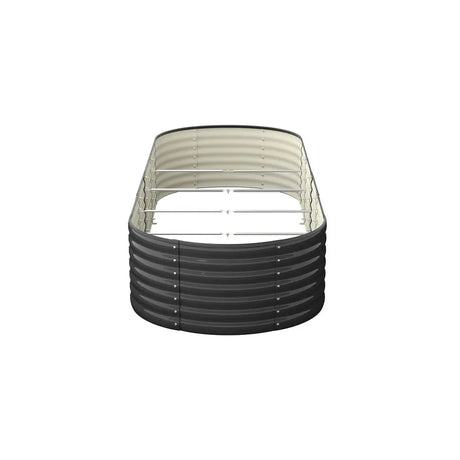 Raised Garden Bed Oval Galvanized Steel