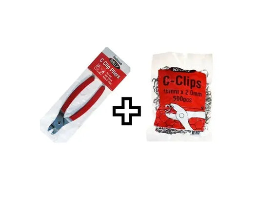 Rally C-Clip Pliers with 500pcs 16mm Clips – Fencing & Netting Tool Rally