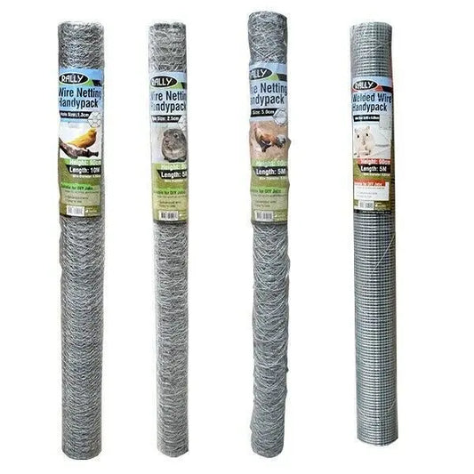 Rally Netting and Welded Wire Prepacks Pre hex Mesh 600mm x 13mm x 0.55mm x 5m