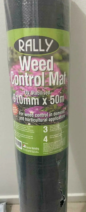  Rally Weed Control Mat 910mm x 50m UV Stabilised Weed Barrier Fabric
