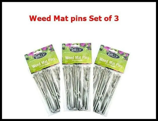 Rally Weed Mat Pins (Ground Staples) 20pcs (Set of 3 - 60pcs)