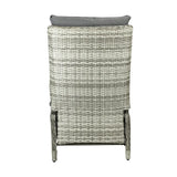 Recliner Chair with Adjustable Footrest Grey