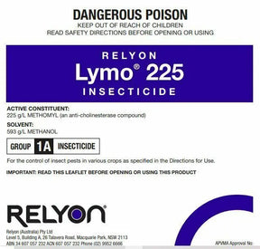 Relyon Lymo 225 Insecticide 20L: Methomyl Crop Insecticide for Broad-Spectrum Pest Control&nbsp;