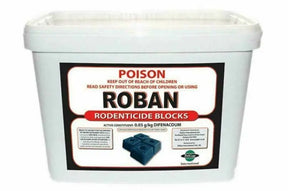 Roban Rodenticide Blocks 1kg – Difenacoum Rat Poison, Safer Around Pets
