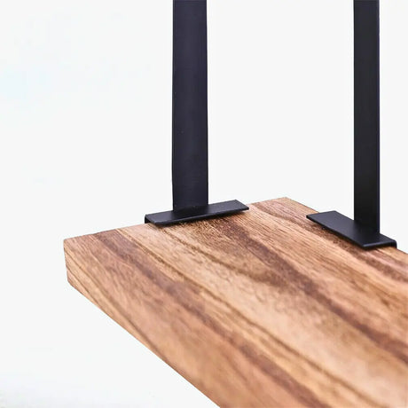 Rustic Industrial Wood Shelf Wall Mount Corner Rack