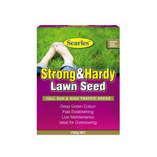 Searles Strong & Hardy Lawn Seed 750g – Fast-Establishing Mix for High-Traffic Lawns